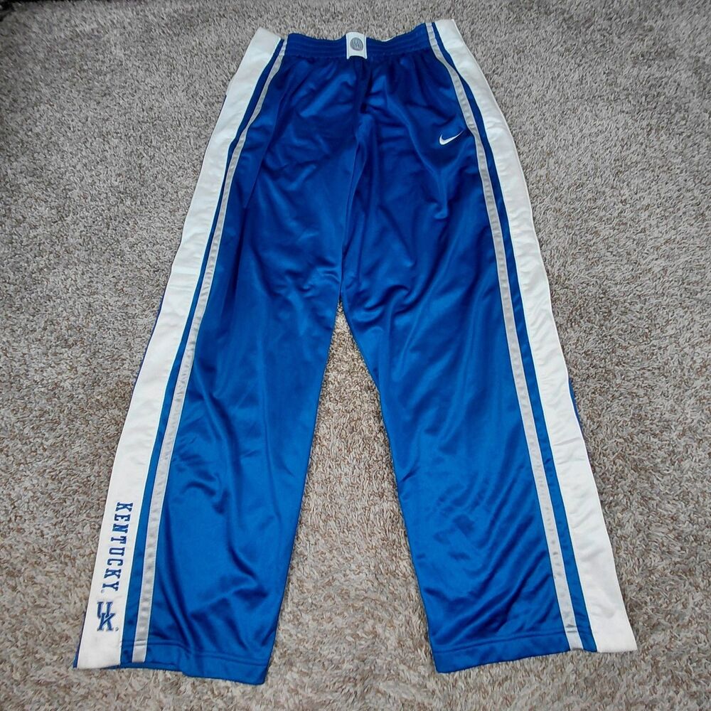 Vintage Y2K Nike Elite Kentucky Wildcats Tearaway Pants Mens 2XL Blue Basketball